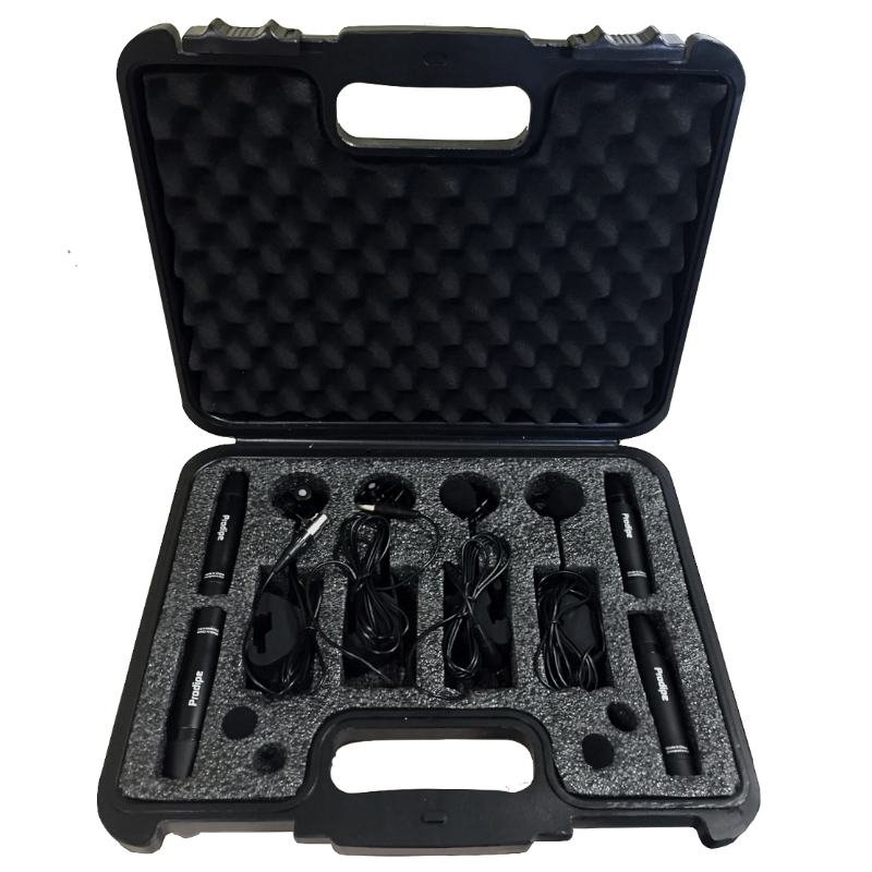 Prodipe DL21 4 x Microphones for DRUM KITS - Back Electret