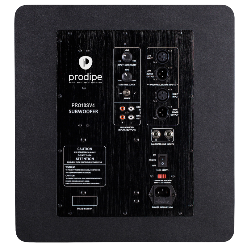 Prodipe PRO10S V4 BW Active subwoofer 10" BLACK WOOD