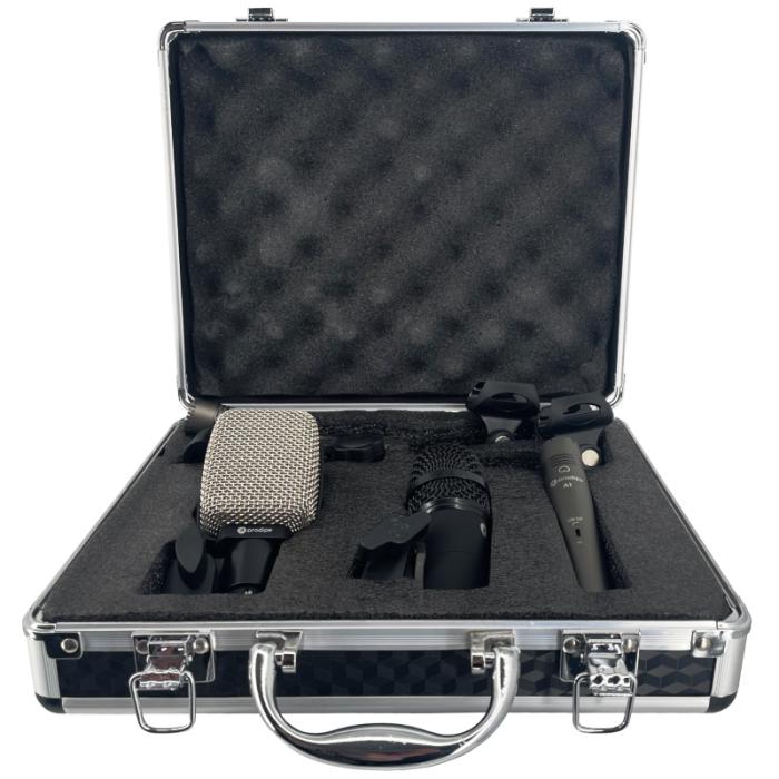 Prodipe DR4 4 x drum mics set with hardcase & DRM-KD for bass drum