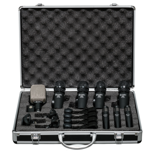 Prodipe DR8 8 x drum mics set with hardcase & DRM-KD for bass drum